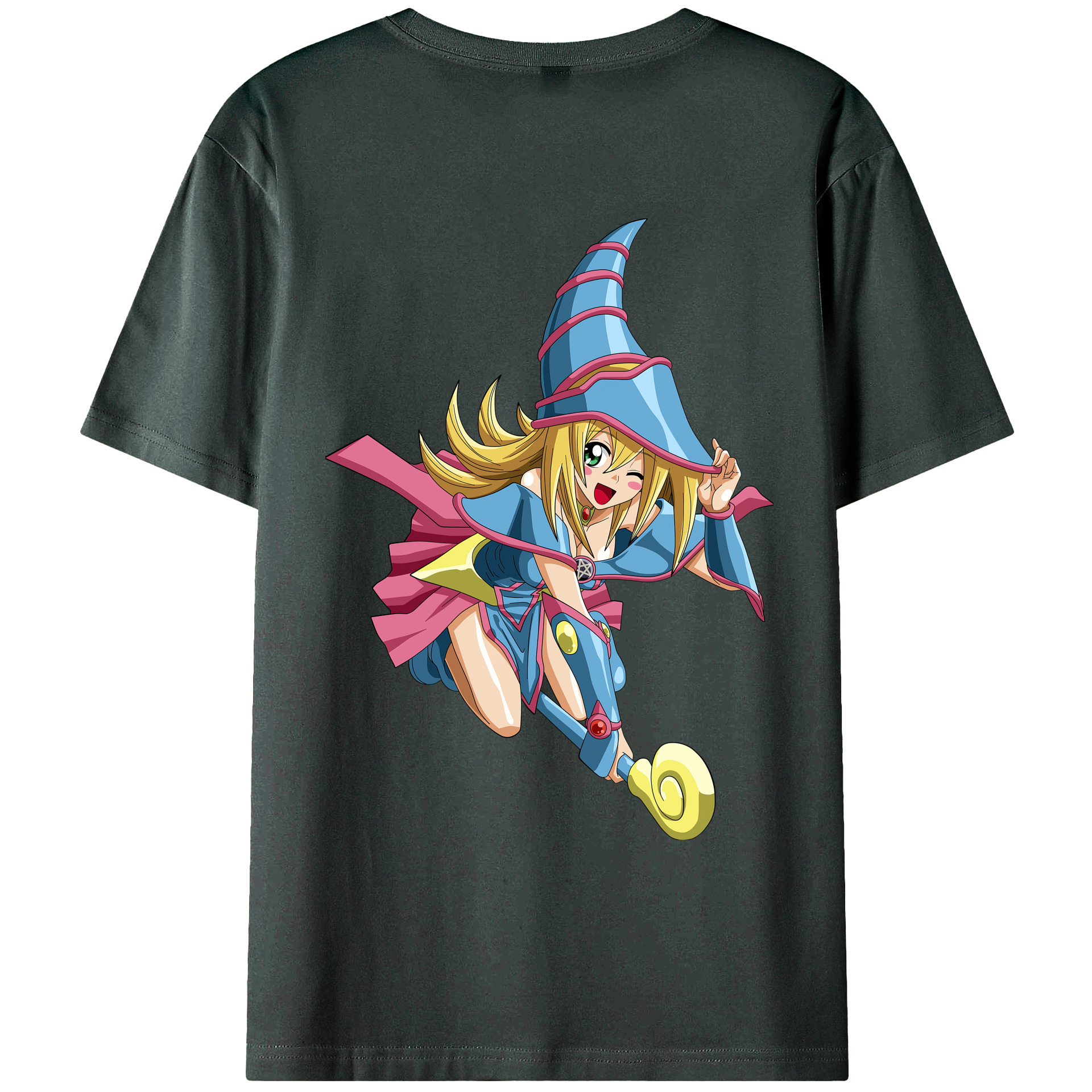 （画像用） 遊☆戯☆王 Yu-Gi-Oh! 綿100％ メンズ半袖Tシャツ（バックプリント） 通気性